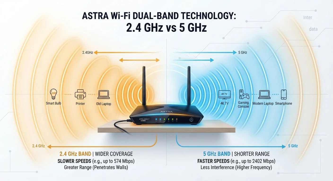 2.4 GHz vs. 5 GHz Wi-Fi: Choosing the Right Band for Each Room
