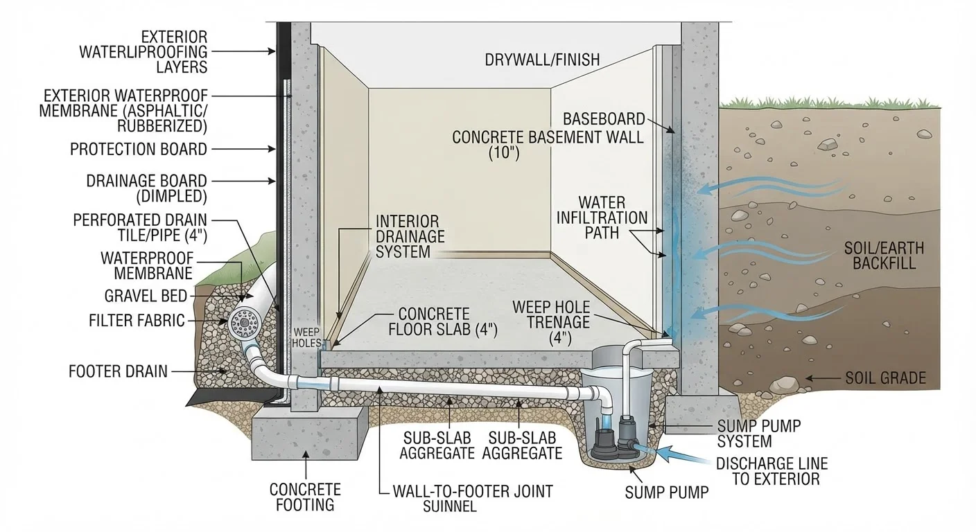 Basement Waterproofing Approaches: Interior, Exterior, and Everything Between