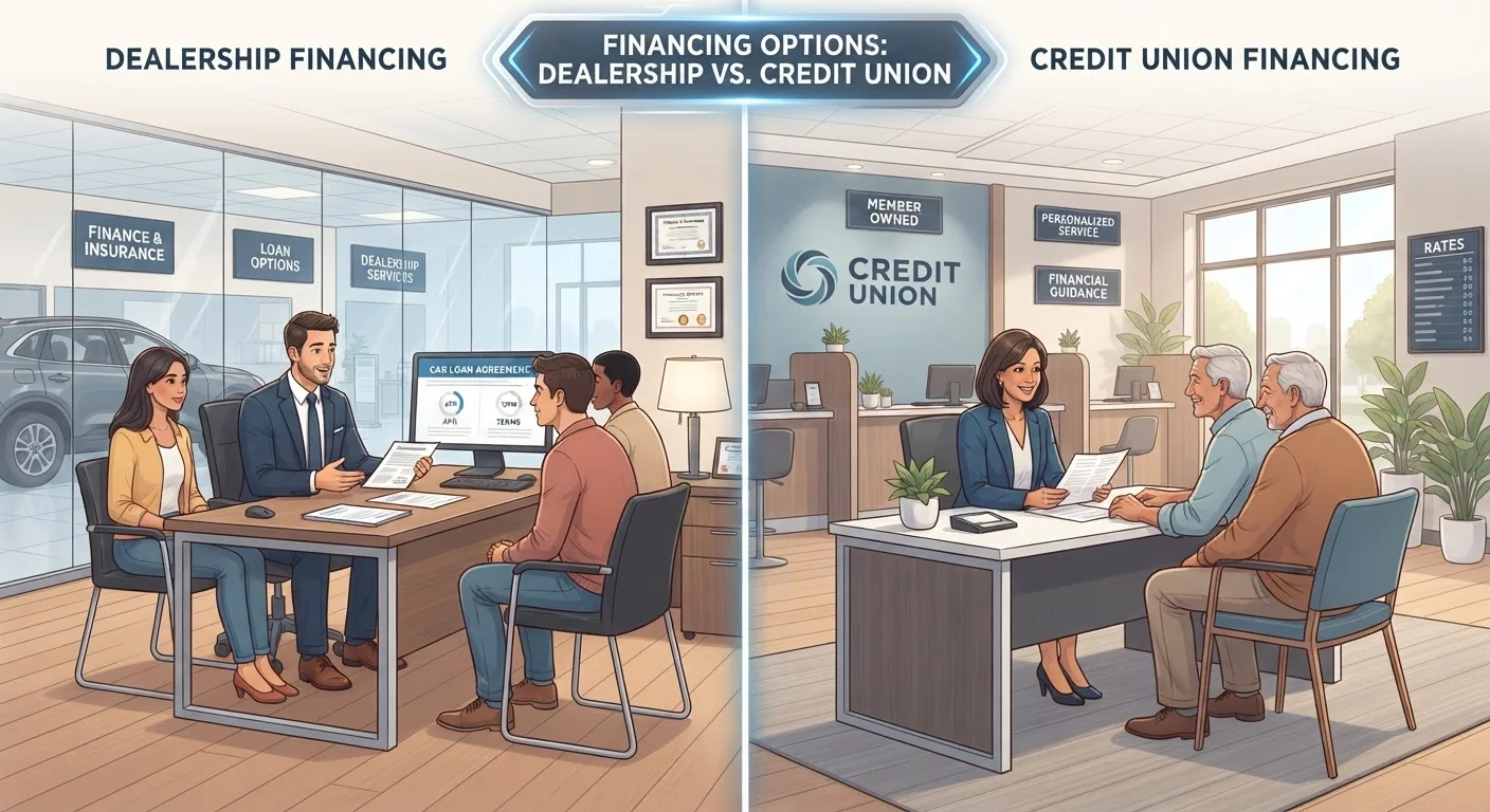 Financing Through a Dealership vs. Your Own Bank or Credit Union