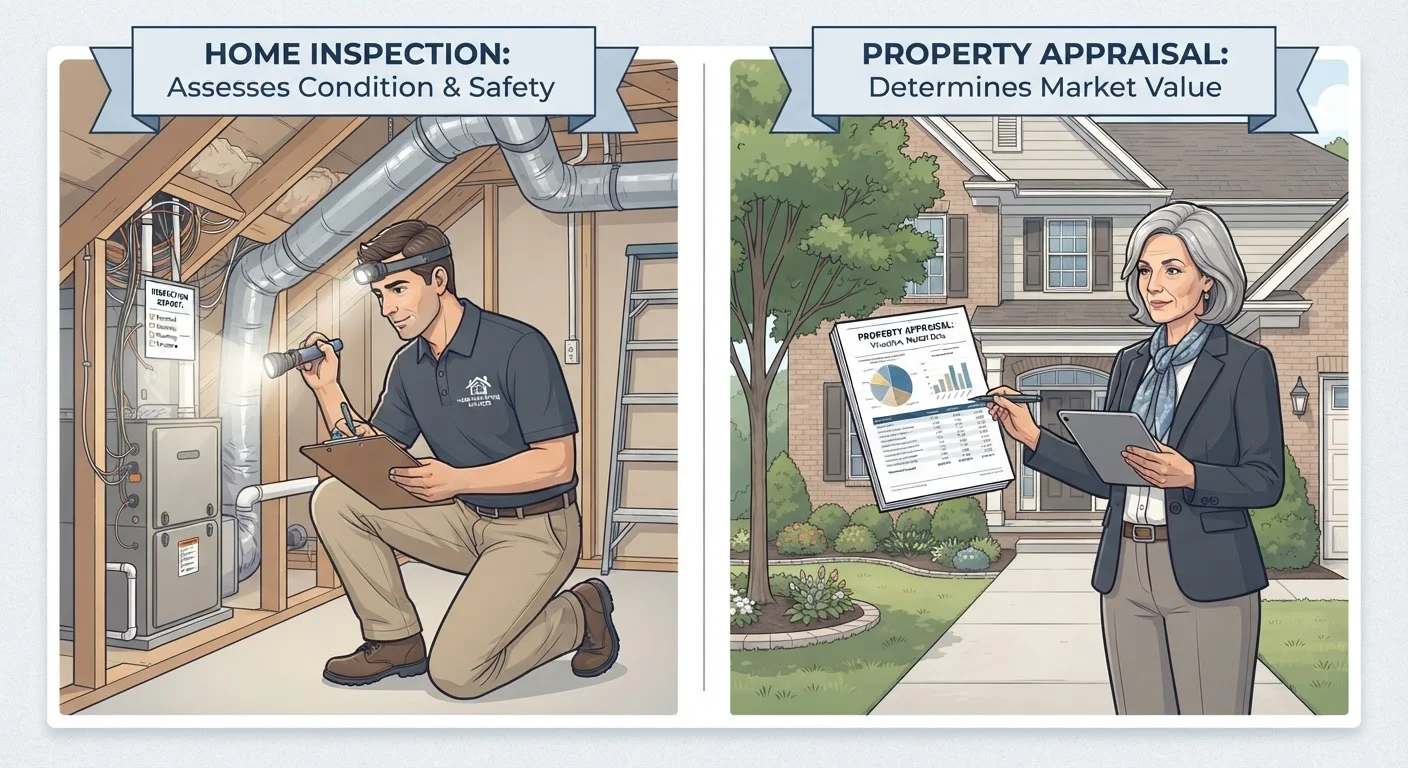 Home Inspection vs. Home Appraisal: Two Different Evaluations